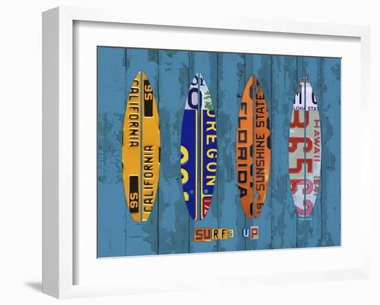 Surf-Design Turnpike-Framed Giclee Print