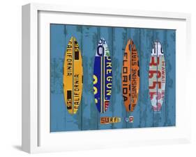 Surf-Design Turnpike-Framed Giclee Print