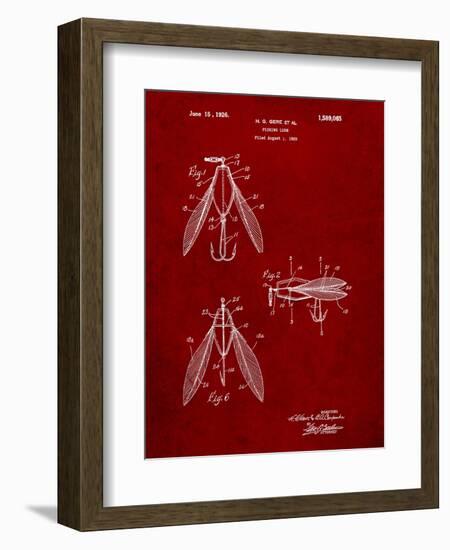 Surface Fishing Lure Patent-Cole Borders-Framed Art Print