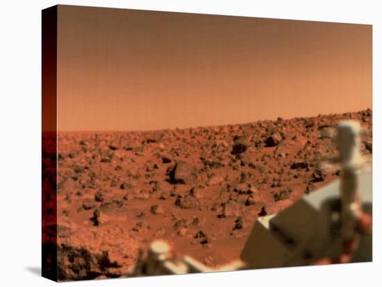 Surface of Mars from Viking 2, with Part of Spacecraft Visible-null-Stretched Canvas