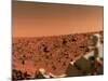 Surface of Mars from Viking 2, with Part of Spacecraft Visible-null-Mounted Photographic Print