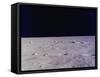 Surface of Moon as Seen from Window of Apollo 11 Lunar Module-null-Framed Stretched Canvas