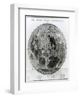 Surface of the Moon, Selenotopographische Fragmente by Schroeter, c.1791-null-Framed Giclee Print