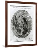 Surface of the Moon, Selenotopographische Fragmente by Schroeter, c.1791-null-Framed Giclee Print