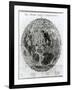 Surface of the Moon, Selenotopographische Fragmente by Schroeter, c.1791-null-Framed Giclee Print