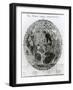 Surface of the Moon, Selenotopographische Fragmente by Schroeter, c.1791-null-Framed Giclee Print