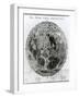 Surface of the Moon, Selenotopographische Fragmente by Schroeter, c.1791-null-Framed Giclee Print