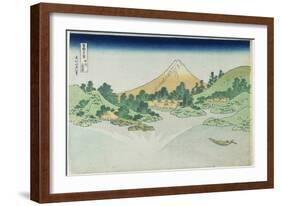 Surface of the Water at Misaka in Koshu Province, 1831-1834-Katsushika Hokusai-Framed Giclee Print