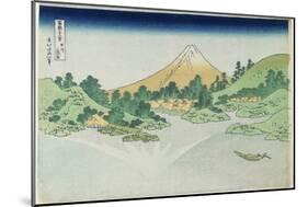 Surface of the Water at Misaka in Koshu Province, 1831-1834-Katsushika Hokusai-Mounted Giclee Print