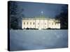 Surface View of Snow in Front of the White House, Washington DC, USA-null-Stretched Canvas