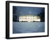 Surface View of Snow in Front of the White House, Washington DC, USA-null-Framed Photographic Print