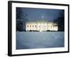 Surface View of Snow in Front of the White House, Washington DC, USA-null-Framed Photographic Print