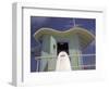 Surfboard at Lifeguard Station, South Beach, Miami, Florida, USA-Robin Hill-Framed Photographic Print