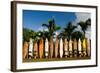 Surfboards Decoration in Garden, Huelo, Hawaii-Sergi Reboredo-Framed Photographic Print