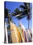 Surfboards, Grand Cul De Sac, St Bart's-Bill Bachmann-Stretched Canvas