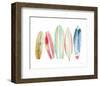 Surfboards in a Row-Katrina Pete-Framed Art Print