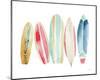 Surfboards in a Row-Katrina Pete-Mounted Art Print