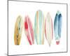 Surfboards in a Row-Katrina Pete-Mounted Art Print