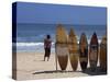 Surfboards Waiting for Hire at Kuta Beach on the Island of Bali, Indonesia, Southeast Asia-Harding Robert-Stretched Canvas
