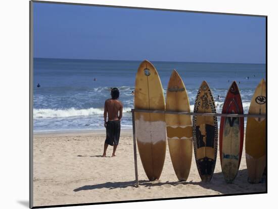 Surfboards Waiting for Hire at Kuta Beach on the Island of Bali, Indonesia, Southeast Asia-Harding Robert-Mounted Photographic Print