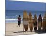 Surfboards Waiting for Hire at Kuta Beach on the Island of Bali, Indonesia, Southeast Asia-Harding Robert-Mounted Photographic Print