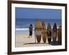 Surfboards Waiting for Hire at Kuta Beach on the Island of Bali, Indonesia, Southeast Asia-Harding Robert-Framed Photographic Print