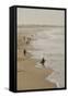 Surfer and People on Pismo State Beach, Pismo Beach, California, USA-Cindy Miller Hopkins-Framed Stretched Canvas