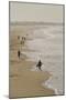 Surfer and People on Pismo State Beach, Pismo Beach, California, USA-Cindy Miller Hopkins-Mounted Photographic Print