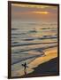 Surfer at Blackhead Beach, South of Dunedin, South Island, New Zealand-David Wall-Framed Photographic Print