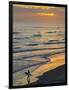 Surfer at Blackhead Beach, South of Dunedin, South Island, New Zealand-David Wall-Framed Photographic Print