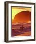 Surfer at Sunset, St Kilda Beach, Dunedin, New Zealand-David Wall-Framed Photographic Print