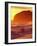 Surfer at Sunset, St Kilda Beach, Dunedin, New Zealand-David Wall-Framed Photographic Print