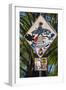 Surfer Crossing Sign, Rincon, PR-George Oze-Framed Photographic Print