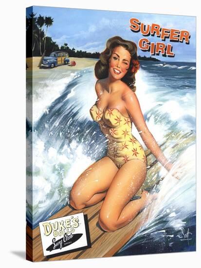 Surfer Girl-Scott Westmoreland-Stretched Canvas