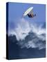 Surfer in Midair-null-Stretched Canvas