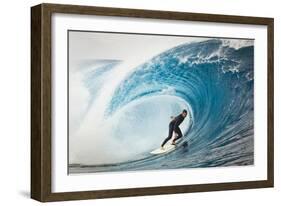 Surfer in Perfect Wave-Lantern Press-Framed Art Print