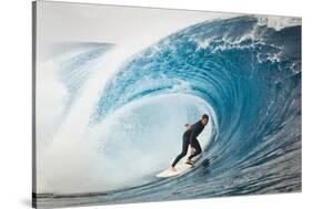 Surfer in Perfect Wave-Lantern Press-Stretched Canvas