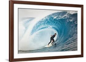 Surfer in Perfect Wave-Lantern Press-Framed Premium Giclee Print