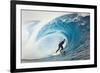 Surfer in Perfect Wave-Lantern Press-Framed Premium Giclee Print