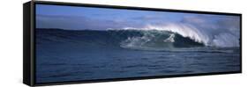 Surfer in the Sea, Maui, Hawaii, USA-null-Framed Stretched Canvas