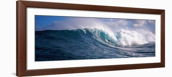 Surfer in the Sea, Maui, Hawaii, USA-null-Framed Photographic Print