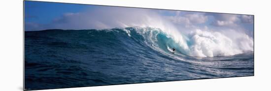 Surfer in the Sea, Maui, Hawaii, USA-null-Mounted Photographic Print