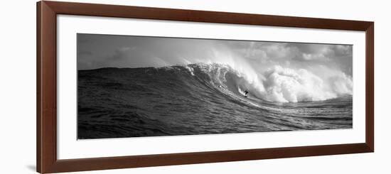 Surfer in the Sea, Maui, Hawaii, USA-null-Framed Photographic Print