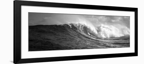 Surfer in the Sea, Maui, Hawaii, USA-null-Framed Photographic Print