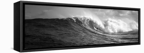 Surfer in the Sea, Maui, Hawaii, USA-null-Framed Stretched Canvas