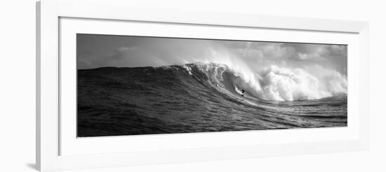 Surfer in the Sea, Maui, Hawaii, USA-null-Framed Photographic Print