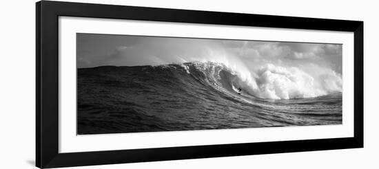 Surfer in the Sea, Maui, Hawaii, USA-null-Framed Photographic Print