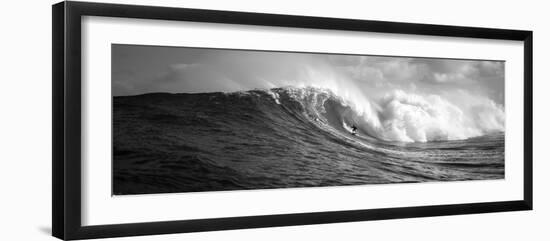 Surfer in the Sea, Maui, Hawaii, USA-null-Framed Photographic Print