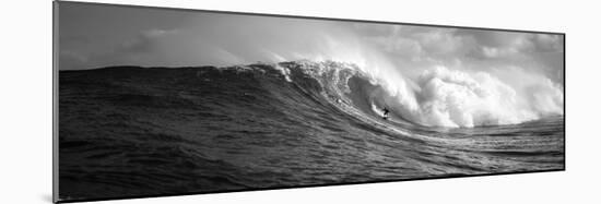 Surfer in the Sea, Maui, Hawaii, USA-null-Mounted Photographic Print