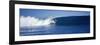 Surfer in the Sea, Tahiti, French Polynesia-null-Framed Photographic Print